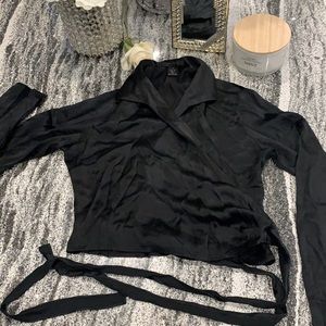 Women’s The Limited Silk wrap blouse size small